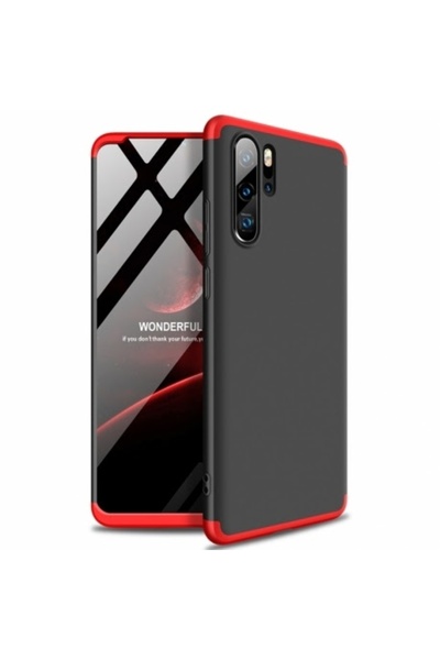 Atlas Husa Pentru HUAWEI P20 Lite - 360 Grade Luxury Colorful TSS, NegruRosu