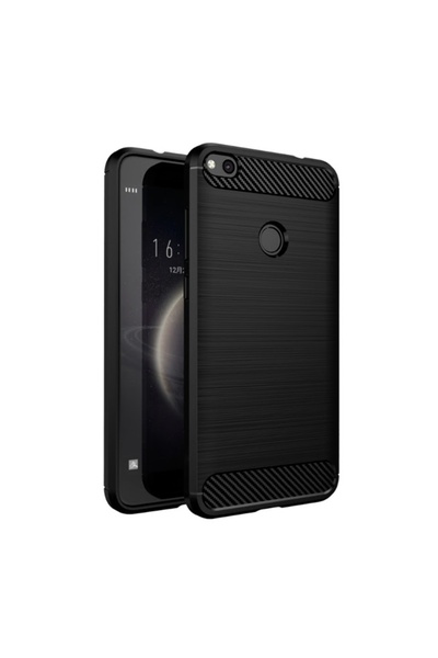 Atlas Husa Pentru HUAWEI P8 Lite 2017 / P9 Lite 2017 - Luxury Carbon TSS, Negru