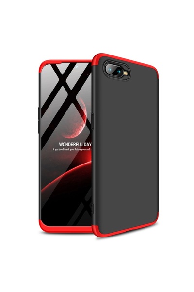 Atlas Husa OPPO RX17 Neo - GKK 360 Full Cover (Rosu/Negru)
