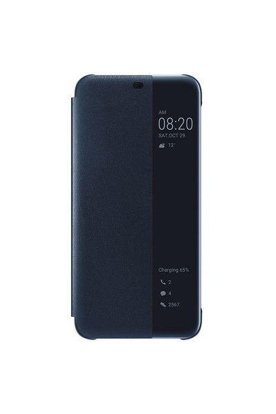 Atlas Husa Originala HUAWEI Mate 20 Lite - Smart View Flip Cover (Bleumarin)