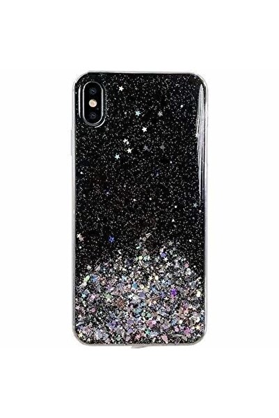 Atlas Husa SAMSUNG Galaxy A02s - Glitter Lichid Star (Negru) Wozinsky