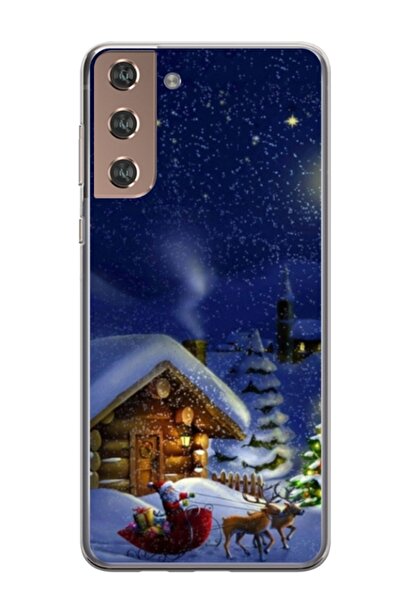 Atlas Husa personalizata tip carcasa Samsung Galaxy S21, Christmas Cottage, ,...