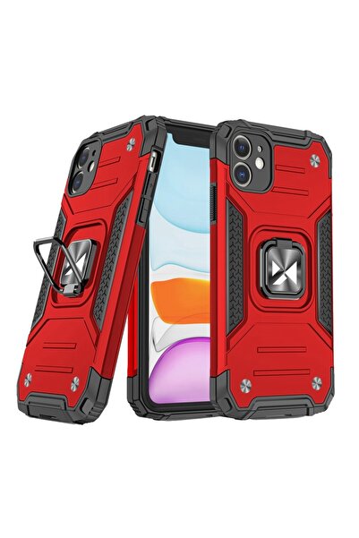 Atlas Husa pentru APPLE iPhone 11 - Ring Armor (Rosu) Wozinsky