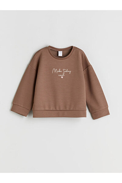 LC Waikiki Bisiklet Yaka Kız Çocuk Sweatshirt ve Eşofman Altı