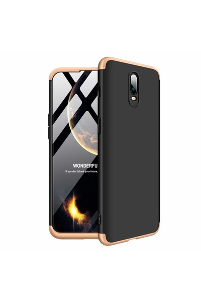 Atlas Husa ONEPLUS 6T - GKK 360 Full Cover (Negru/Auriu)
