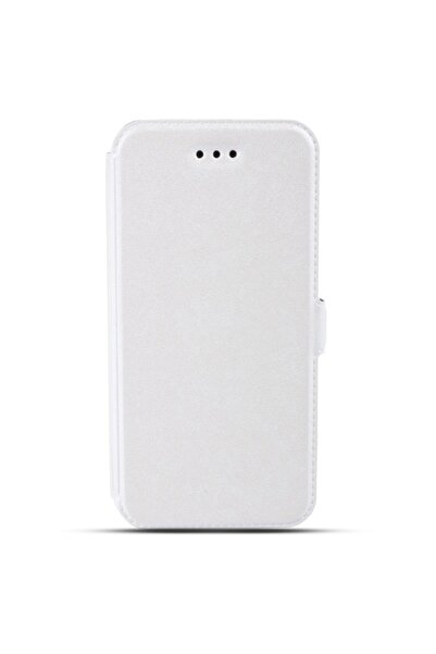 Atlas Θήκη SAMSUNG Galaxy J1 (2015) - Leather Pocket TSS, Λευκό