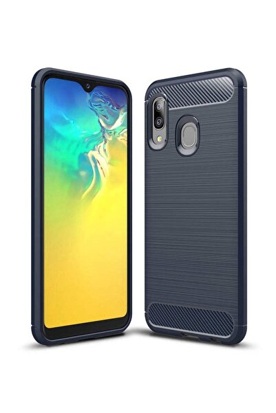 Atlas Husa SAMSUNG Galaxy A20e - Luxury Carbon TSS, Bleumarin