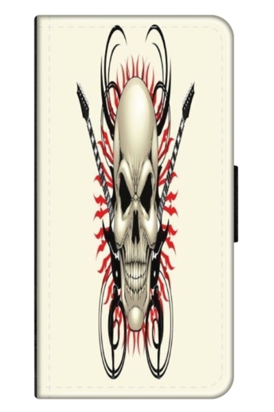 Atlas Персонализиран калъф-книга за Xiaomi Redmi Note 12S, Череп 1, , S1D1M0284