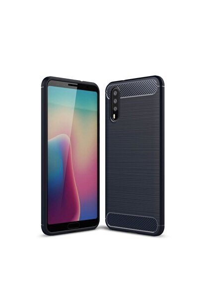 Atlas Husa Pentru HUAWEI P20 Pro - Luxury Carbon TSS, Bleumarin