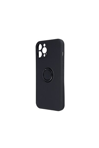 Atlas Husa pentru XIAOMI Redmi Note 9S - Ring Silicon Cover (Negru)