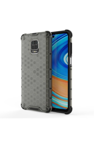 Atlas Husa XIAOMI Redmi Note 9 Pro - Gel TPU Honeycomb Armor (Negru)