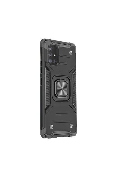 Atlas Husa pentru SAMSUNG Galaxy A02s - Ring Armor (Negru) Wozinsky