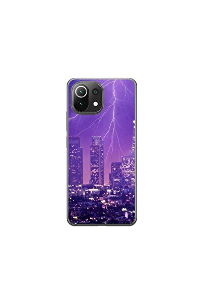 Atlas Husa personalizata tip carcasa Xiaomi Mi 11 Pro, Purple Lightning, , S1...