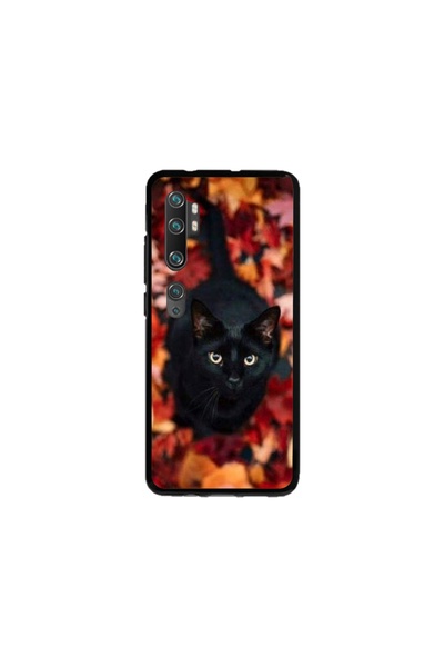 Atlas Husa personalizata tip carcasa Xiaomi Mi Note 10 Lite, Black Cat 3, , S...