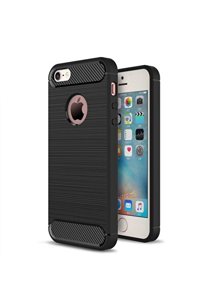 Atlas Θήκη για APPLE iPhone 5/5S/SE - Luxury Carbon TSS, Μαύρο