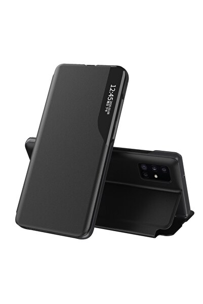 Atlas Husa pentru SAMSUNG Galaxy A51 - Leather View Case (Negru)