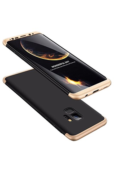 Atlas Θήκη SAMSUNG Galaxy S9 - 360 μοίρες (μαύρη με χρυσό)