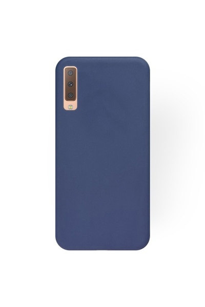 Atlas Husa Pentru SAMSUNG Galaxy A7 2018 - Luxury Soft TSS, Bleumarin