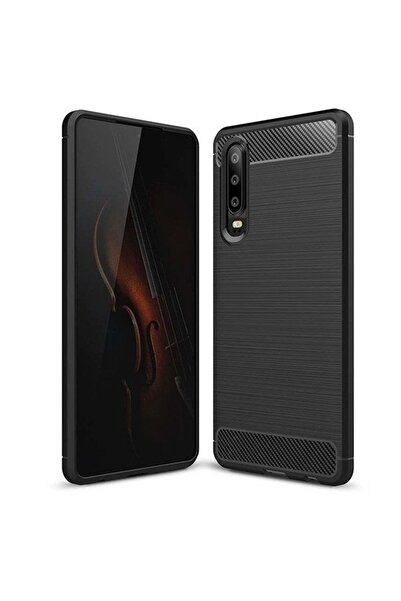 Atlas Husa HUAWEI P30 - Luxury Carbon TSS, Negru