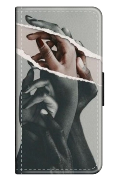 Atlas Husa personalizata tip carte Oppo A93, Black and White Hands, , S1D1M0300