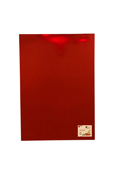 Shifre Metalik Aynalı Fon Kartonu Kırmızı 50x70 cm (5 Adet)
