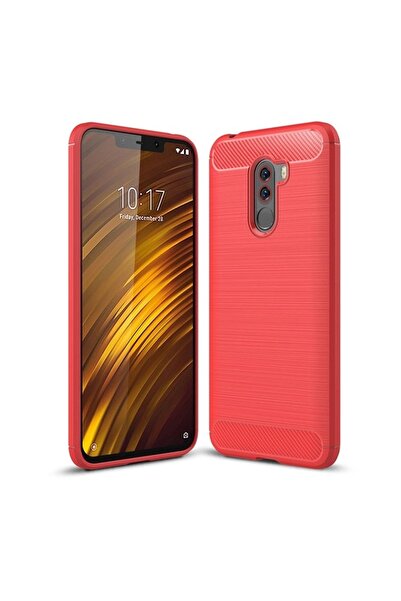 Atlas Husa Pentru XIAOMI Pocophone F1 - Luxury Carbon TSS, Rosu