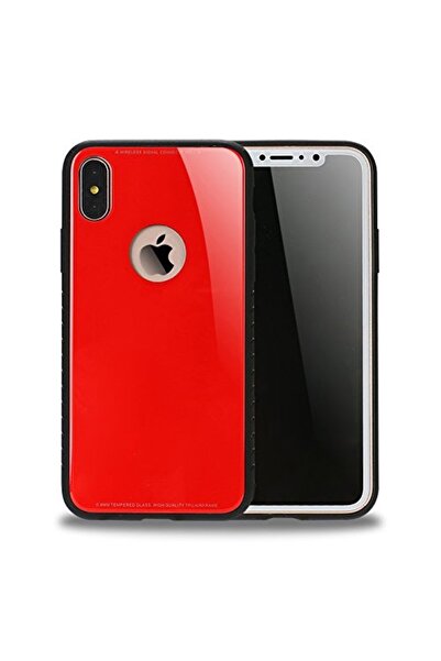 Atlas Husa APPLE iPhone X - Γυαλί (Κόκκινο)