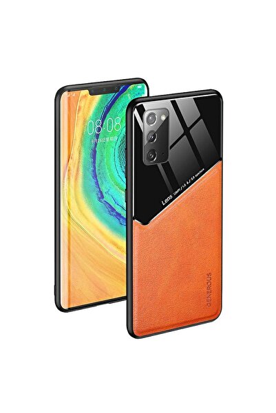 Atlas Husa pentru SAMSUNG Galaxy A72 (5G) - Leather Lens (Portocaliu)