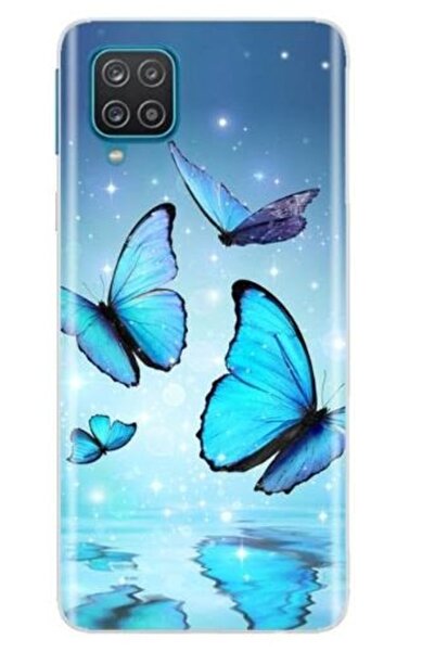 Atlas Husa Silicon Soft , Compatibila Cu Oppo A55 5 G, Fluturi Albastri