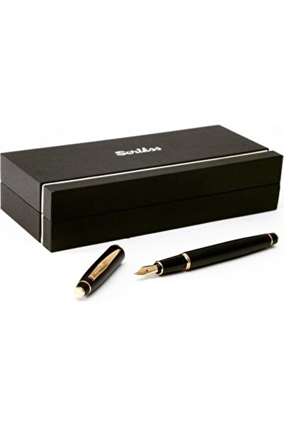 Scrikss İsme Özel Mat Siyah Dolma Kalem ve Özel Kutu