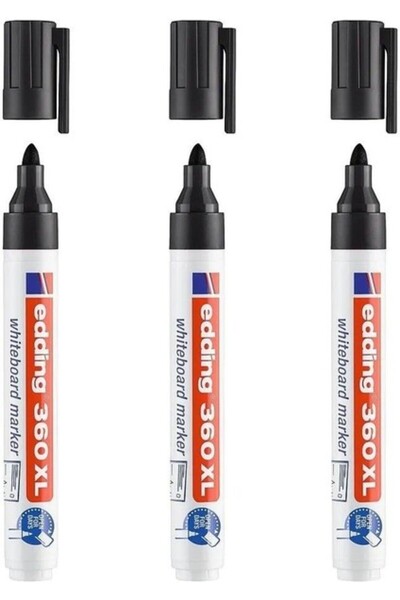 Edding 360 3 Adet Beyaz Tahta Kalemi Siyah