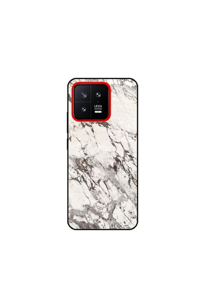 Atlas Husa personalizata tip carcasa Xiaomi 13, White Marble, , S1D1M0325