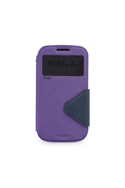 Atlas Твърд гръб за SAMSUNG Galaxy Ace 4 - Roar Diary View (виолетов)