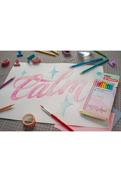 Stabilo Aquacolor Pastel Love 12 Renk Kuru Boya Kalemi 1612/7