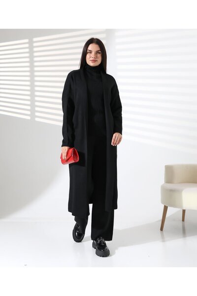 REDMİNA fashion Turtleneck Noble Triple Knitwear Set