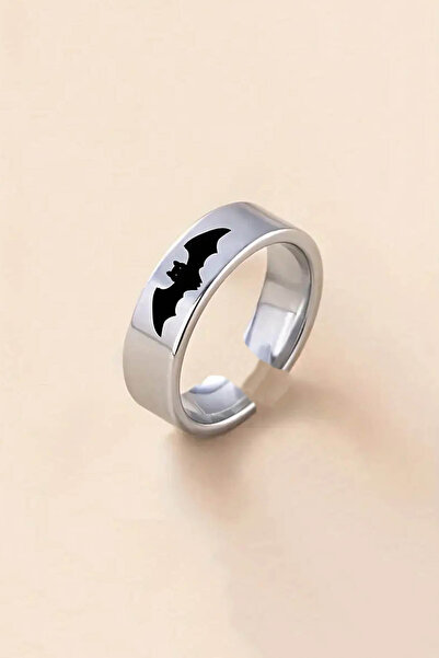 TREND COLLECTİON Batman Model Ayarlanabilir Gümüş Kaplama Yüzük