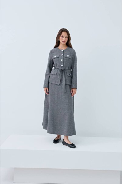 LEYLA STORE Tweed Chic Double Set