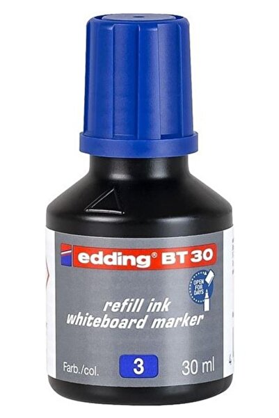 Edding Yazı Tahta Mürekkebi 30ML Mavi