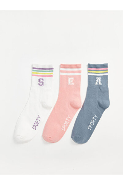 LC Waikiki Create Your Style with Uzg Store |   Printed Women's Socks 3-Pack