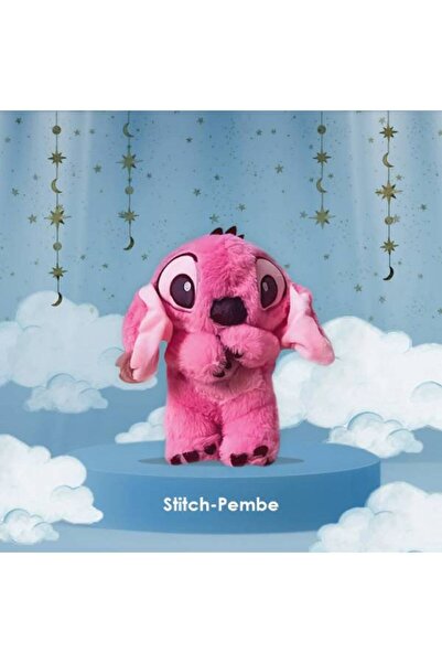 UykuPof Nefes Alan Peluş Oyuncak Stitch (Pembe)