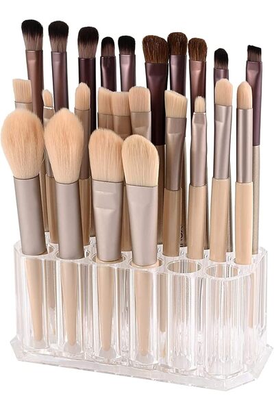 Hope Makeup Brush Holder Organizer, Acrylic Eyeliner Lip Liner Holder Storage Box, Clear BrushesBeauty an