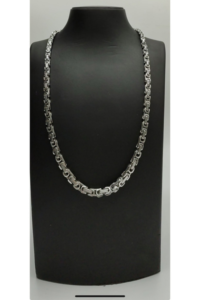ATKGİYİM Kral kolyesi kalın İncir çelik paslanmaz