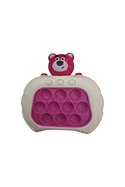Minimola Işıklı Popitli Pembe Oyuncak Ayı/Elektronik Popit