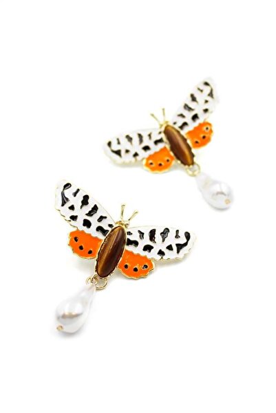 Royaleks Butterfly Earrings - Orange