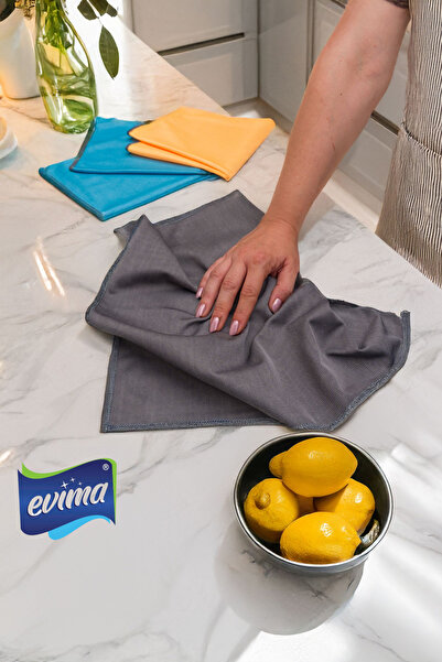 EVİMA (3 bucăți) Pânză strălucitoare 40×40 Milano pentru curățarea sticlei și...