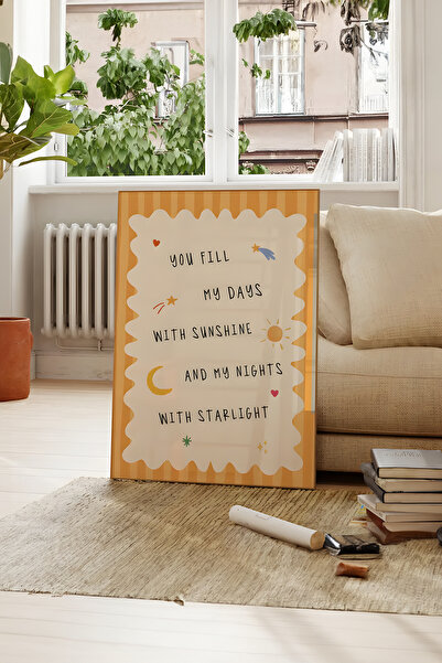 Home Günlerimi Dolduruyorsun, Bebek Odası Dekoru Çocuk Odası Dekoru, Çerçevesiz Poster seti, Oyun Odası