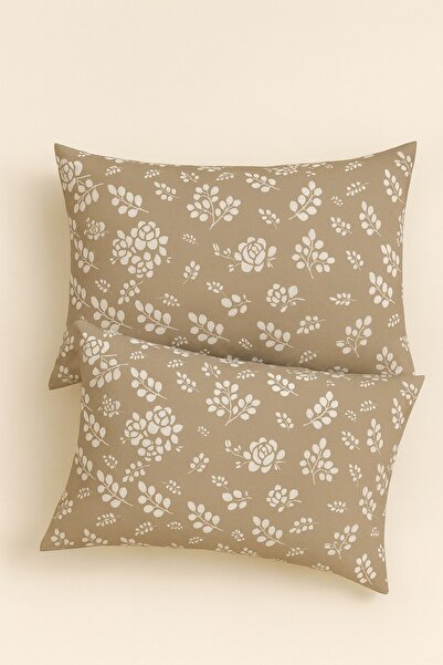 StellaFlavo غطاء وسادة قطني منقوش 2 قطعة مقاس 50 × 70 سم