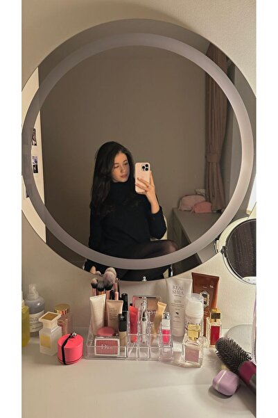 atölye26 Yuvarlak LED Dokunmatik Ayna – Modern Tasarım, Gerçek Ayna,