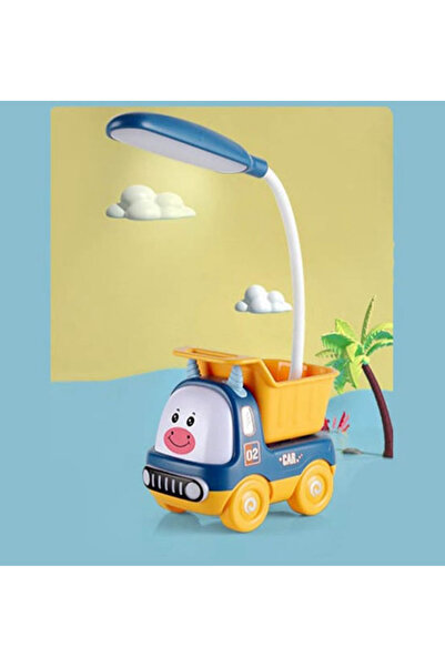 Sensoria Sevimli Kamyon Tasarımlı Masa Lambası Çocuk Odası Gece Lambası 2 Kad...