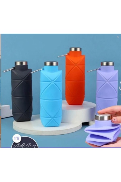 Hane216 750ml Foldable Leakproof Portable Silicone Water Bottle Collapsible Portable Water Bottle